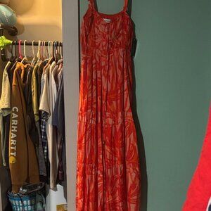Taylor Fiery Orange Maxi Dress